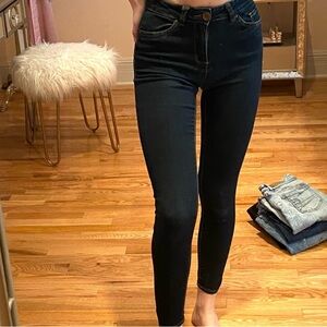 American Eagle Outfitters Dark Blue Skinny Jeans